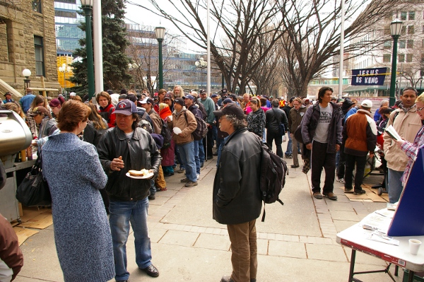 feeding the homeless