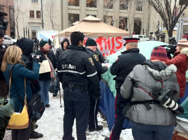 Occupy Calgary protesters defiant while Christian protesters pray ...