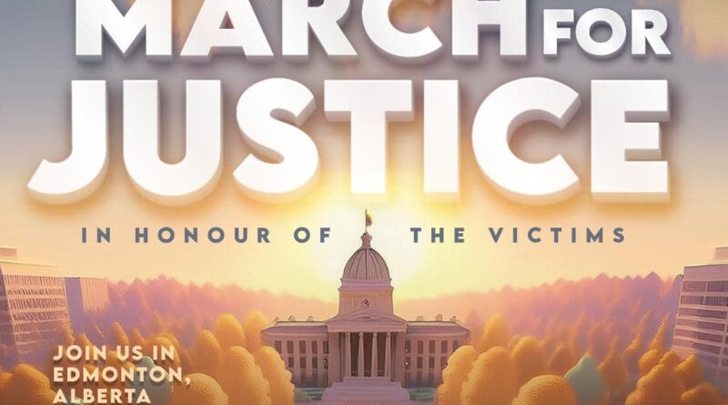 March for Justice!!! November 30, 4 pm Legislative Building, Edmonton!!!